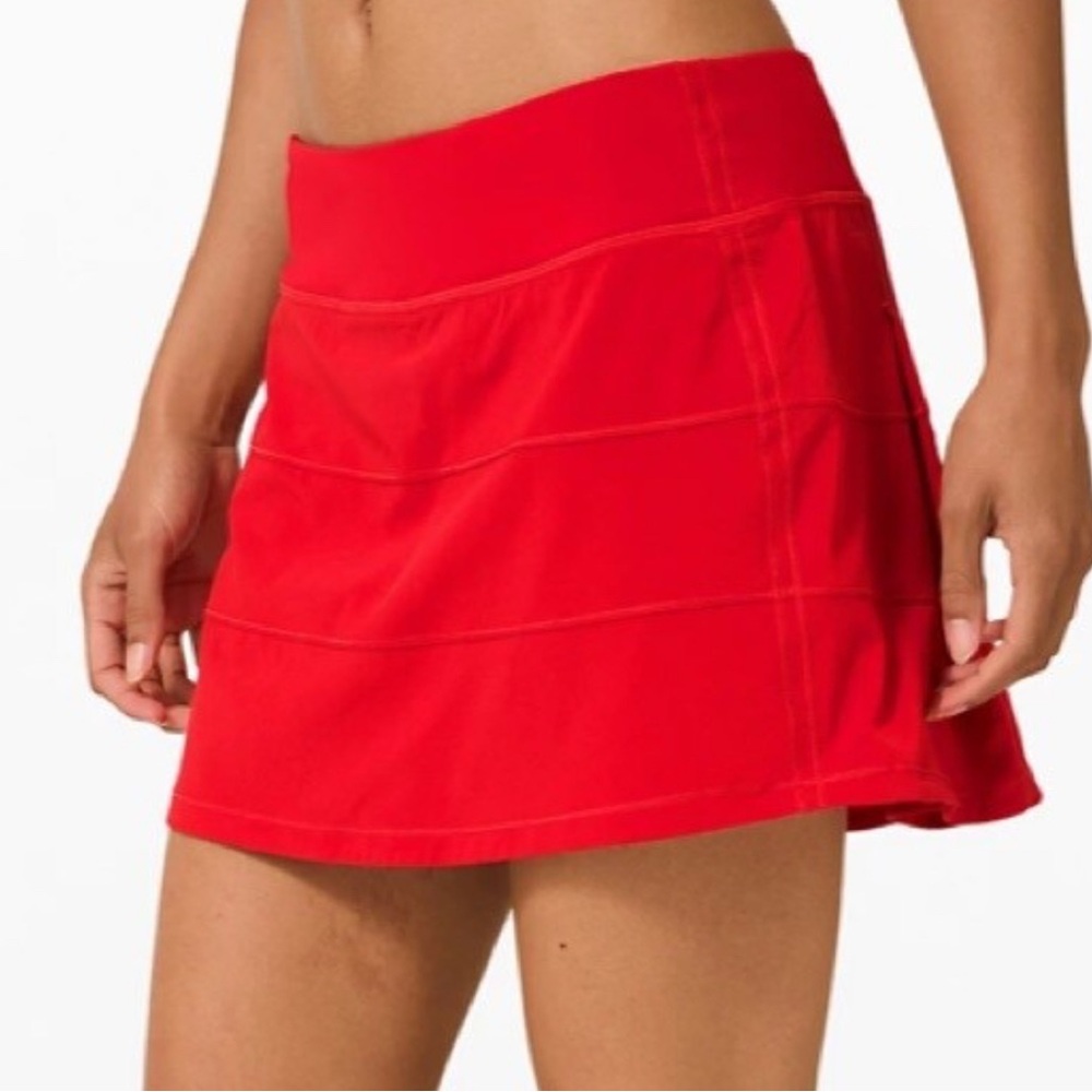 Lululemon Pace Revival Orange Skirt Size 6 - Picture 3 of 9